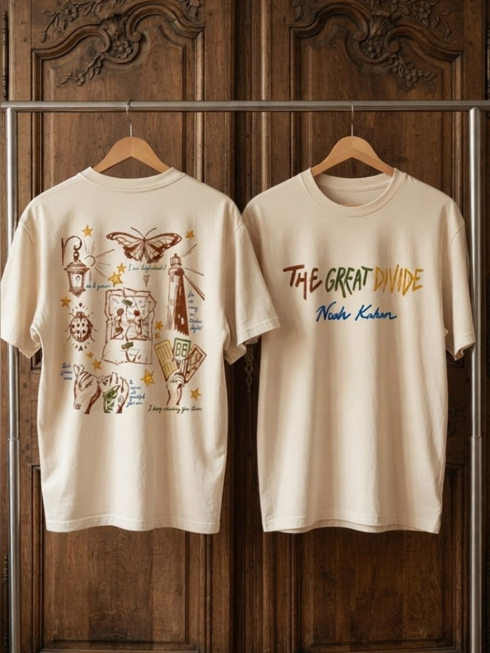 Noah Kahan The Great Divide Graphic t-shirt - cream